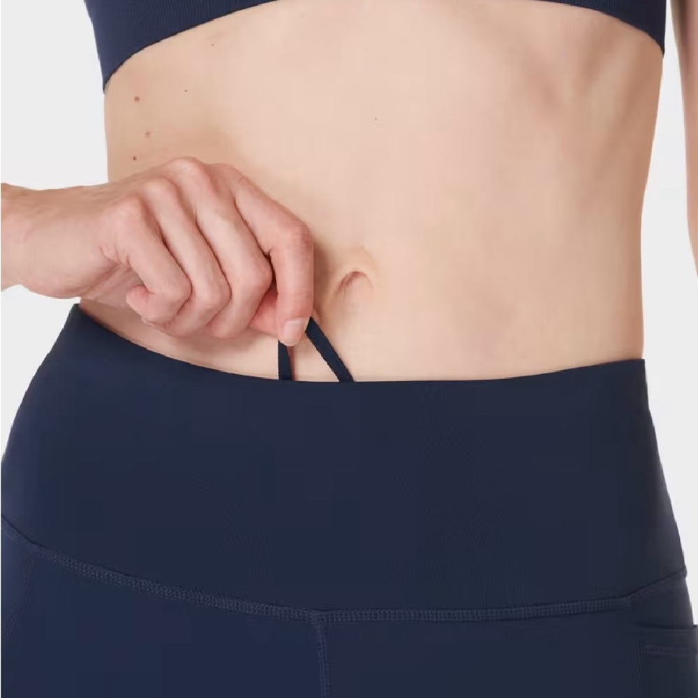 Sweaty Betty Power Sculpt Workout 7/8 Leggings Beetle Blue - XS Retail $98 MINT - Picture 10 of 11